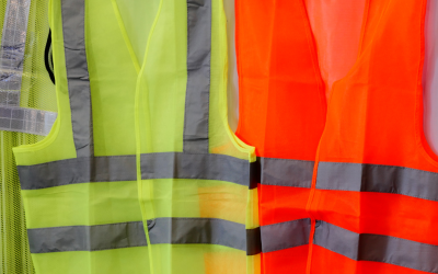 Wearing Safety Vests While Walking Dogs At Night