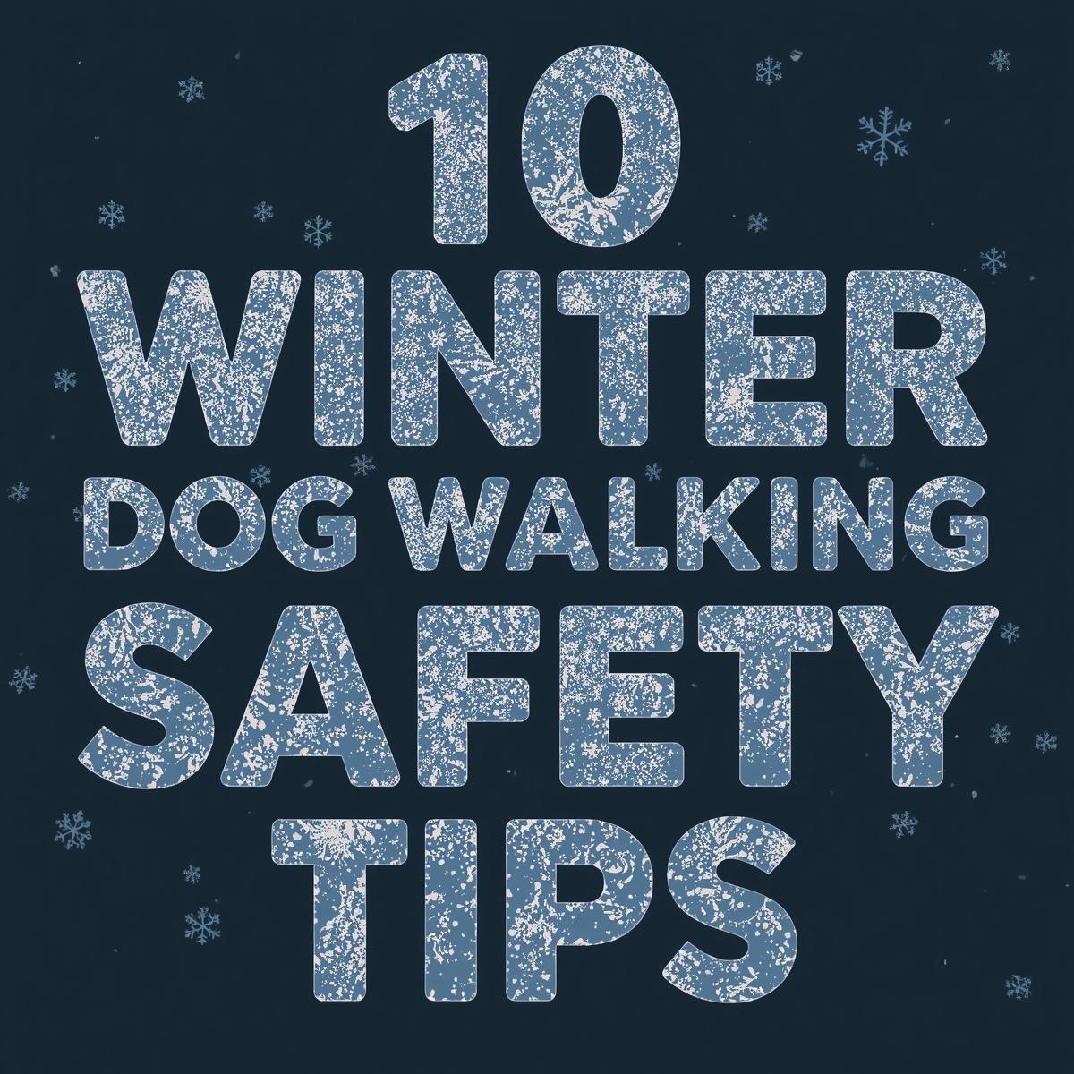 10 Winter Dog Walking Safety Tips