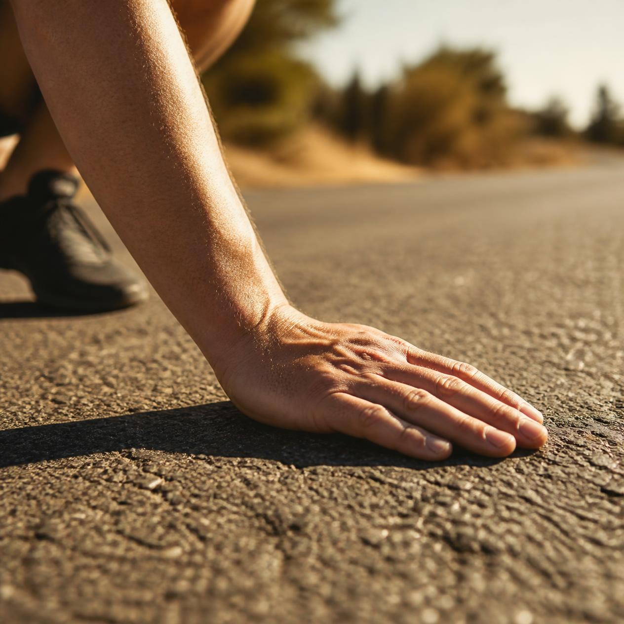 Check the Pavement Before Every Walk (use back of hand)